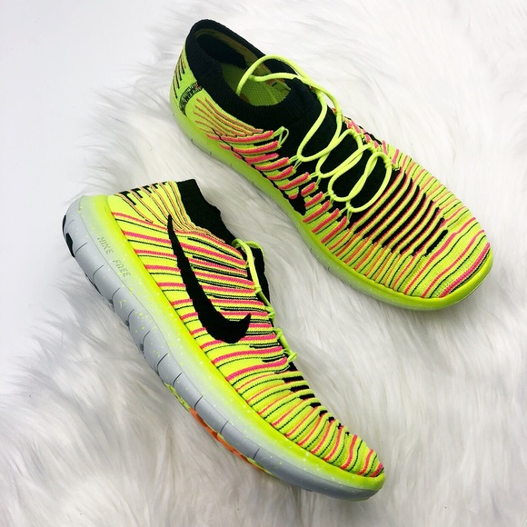 New Nike Free Run Natural Neon Sneakers - Picture 1 of 5